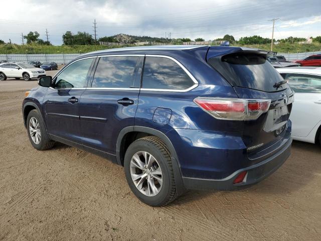 5TDJKRFH8FS177188 - 2015 TOYOTA HIGHLANDER XLE Blau Foto 2