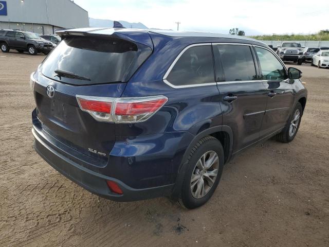 5TDJKRFH8FS177188 - 2015 TOYOTA HIGHLANDER XLE Blau Foto 3