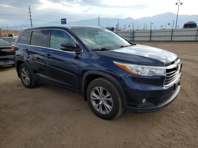 5TDJKRFH8FS177188 - 2015 TOYOTA HIGHLANDER XLE Blau Foto 4