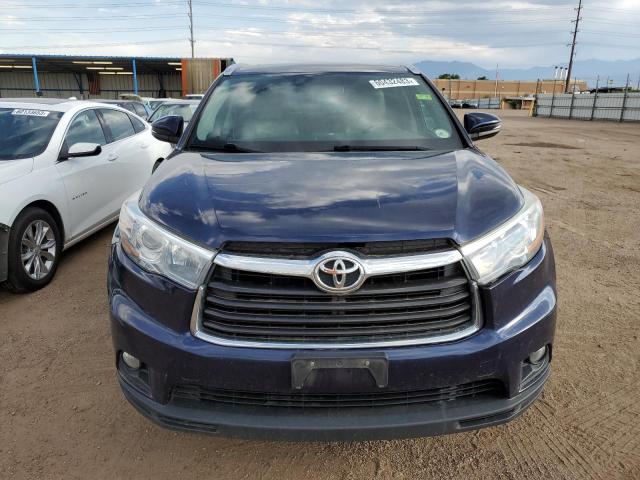 5TDJKRFH8FS177188 - 2015 TOYOTA HIGHLANDER XLE Blau Foto 5