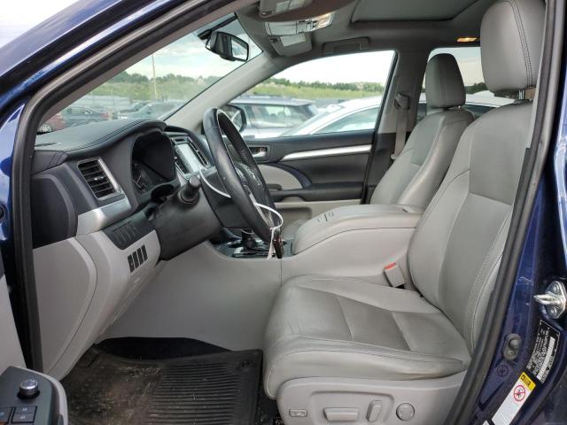 5TDJKRFH8FS177188 - 2015 TOYOTA HIGHLANDER XLE Blau Foto 7