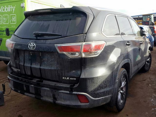 5TDJKRFH5FS156072 - 2015 TOYOTA HIGHLANDER XLE  photo 4