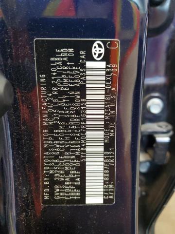 5YFB4MDE7RP163158 - 2024 TOYOTA COROLLA LE BLUE photo 12