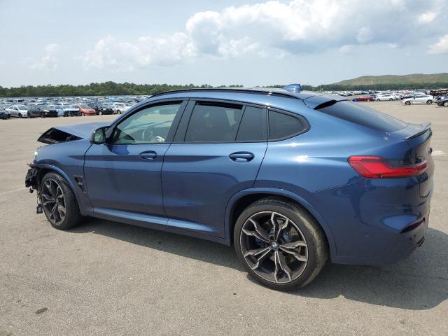 5YMUJ0C00M9D67065 - 2021 BMW X4 M COMPETITION BLUE photo 2