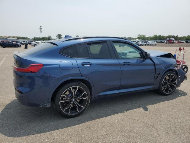 5YMUJ0C00M9D67065 - 2021 BMW X4 M COMPETITION BLUE photo 3