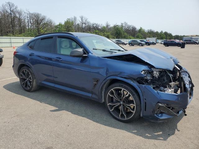 5YMUJ0C00M9D67065 - 2021 BMW X4 M COMPETITION BLUE photo 4