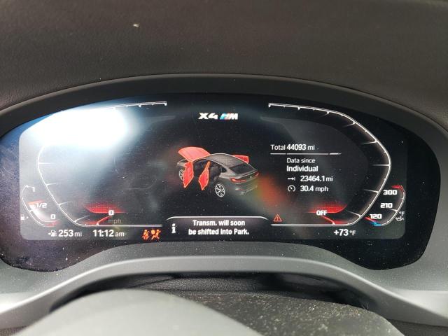 5YMUJ0C00M9D67065 - 2021 BMW X4 M COMPETITION BLUE photo 9