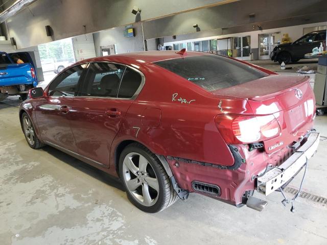 JTHBL96S985002758 - 2008 LEXUS GS 460 RED photo 2