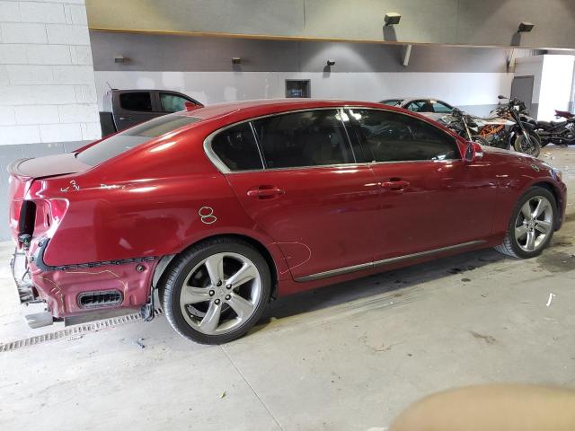 JTHBL96S985002758 - 2008 LEXUS GS 460 RED photo 3