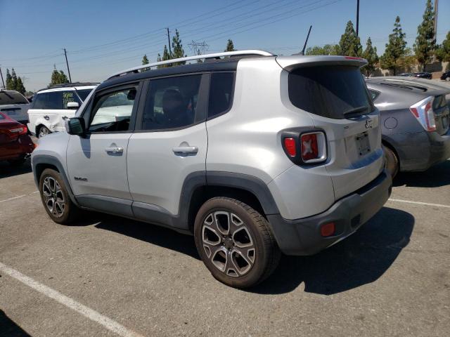 ZACCJADB3HPF09369 - 2017 JEEP RENEGADE LIMITED SILVER photo 2