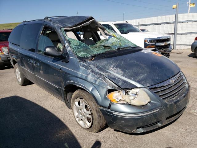 2C8GP54L25R122317 - 2005 CHRYSLER TOWN & COU TOURING GREEN photo 4