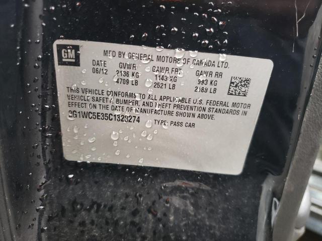 2G1WC5E35C1328274 - 2012 CHEVROLET IMPALA LTZ BLACK photo 13