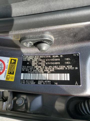 5TDJKRFH0GS355760 - 2016 TOYOTA HIGHLANDER XLE Boz foto 13