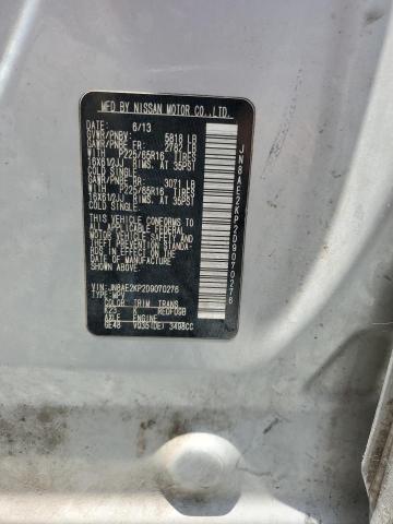 JN8AE2KP2D9070276 - 2013 NISSAN QUEST S SILVER photo 14