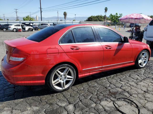 WDDGF56X58R029411 - 2008 MERCEDES-BENZ C 350 RED photo 3