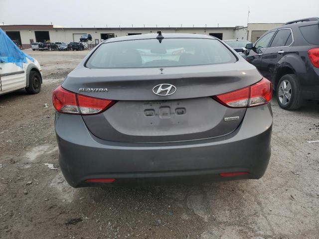 5NPDH4AE0CH109514 - 2012 HYUNDAI ELANTRA GLS SILVER photo 6