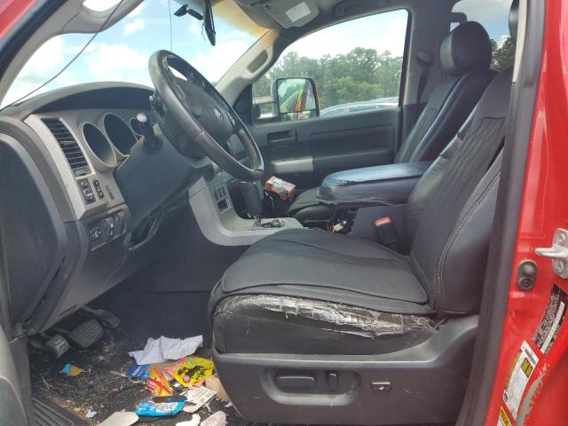 5TFRV54107X021800 - 2007 TOYOTA TUNDRA DOUBLE CAB SR5 RED photo 7