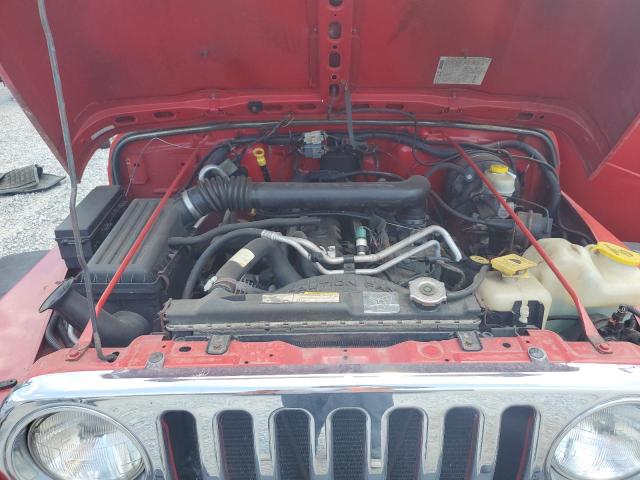 1J4FA39S46P765199 - 2006 JEEP WRANGLER X RED photo 11