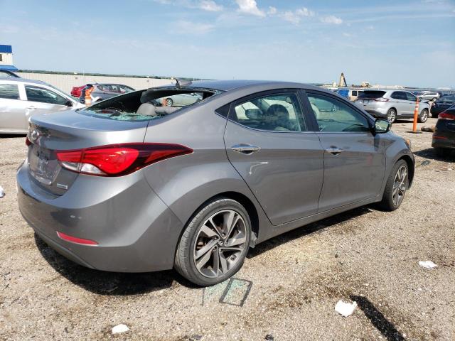 5NPDH4AE9EH486846 - 2014 HYUNDAI ELANTRA SE GRAY photo 3