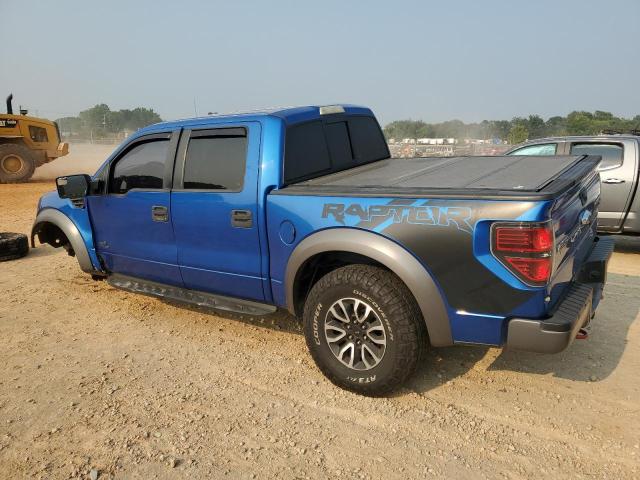 1FTFW1R65CFB82978 - 2012 FORD F150 SVT RAPTOR BLUE photo 2