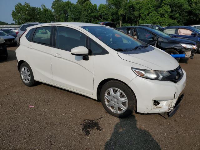 JHMGK5H54HS001057 - 2017 HONDA FIT LX WHITE photo 4