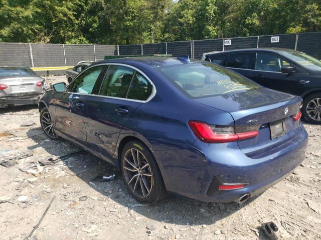 3MW5R7J03M8B82319 - 2021 BMW 330XI BLUE photo 2