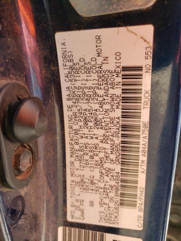 3TMJU62N18M064884 - 2008 TOYOTA TACOMA DOUBLE CAB PRERUNNER BLUE photo 12