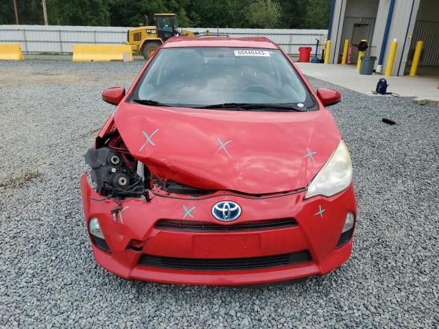 JTDKDTB30D1031772 - 2013 TOYOTA PRIUS C RED photo 5