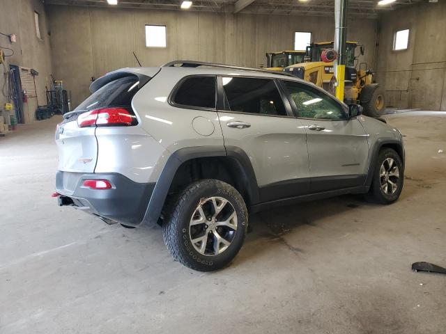 1C4PJMBSXEW213981 - 2014 JEEP CHEROKEE TRAILHAWK SILVER photo 3