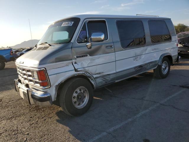 2B6HB21Y5NK100991 - 1992 DODGE RAM VAN B250 WHITE photo 1