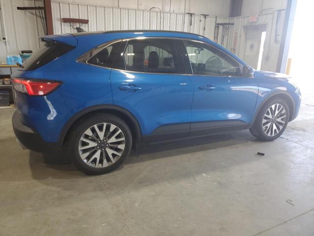 1FMCU0DZ8LUB75275 - 2020 FORD ESCAPE TITANIUM 蓝色 照片 3