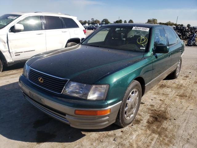 JT8BH22F9T0046234 - 1996 LEXUS LS 400 GREEN photo 2