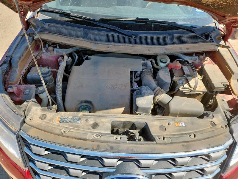 1FM5K7D84HGA10974 - 2017 FORD EXPLORER XLT RED photo 12