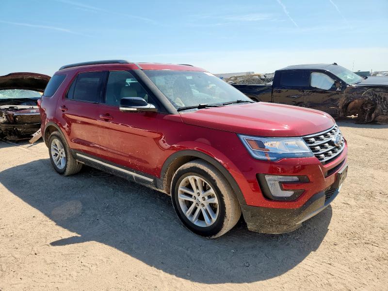 1FM5K7D84HGA10974 - 2017 FORD EXPLORER XLT RED photo 4