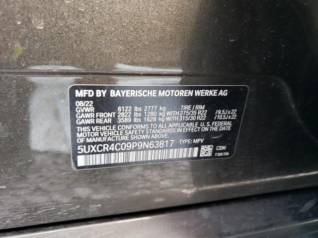 5UXCR4C09P9N63817 - 2023 BMW X5 SDRIVE 40I GREEN photo 13