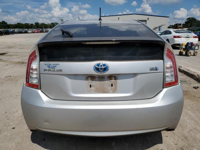 JTDKN3DU6D5678463 - 2013 TOYOTA PRIUS SILVER photo 6