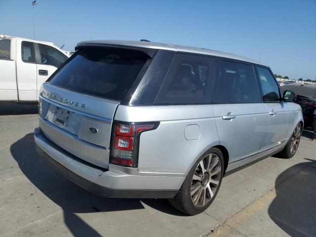 SALGV3TFXFA214698 - 2015 LAND ROVER RANGE ROVE AUTOBIOGRAPHY SILVER photo 3