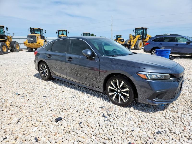 JHMFE1F75NX004497 - 2022 HONDA CIVIC EX BLACK photo 4