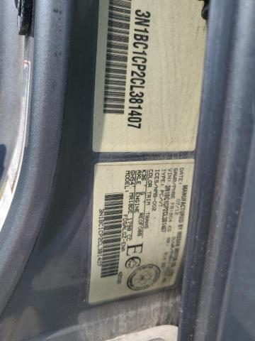 3N1BC1CP2CL381407 - 2012 NISSAN VERSA S SILVER photo 13