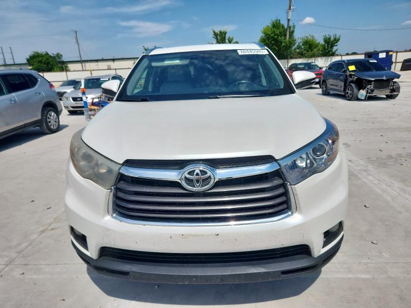 5TDKKRFH7GS159335 - 2016 TOYOTA HIGHLANDER XLE თეთრი ფოტო 5