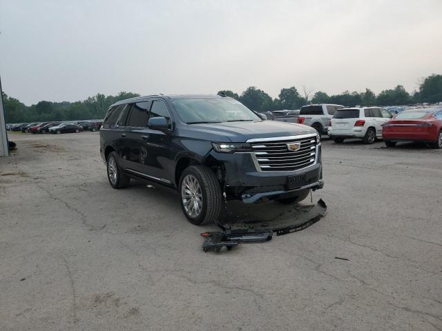 1GYS4LKL4MR325090 - 2021 CADILLAC ESCALADE ESV PREMIUM LUXURY GRAY photo 4