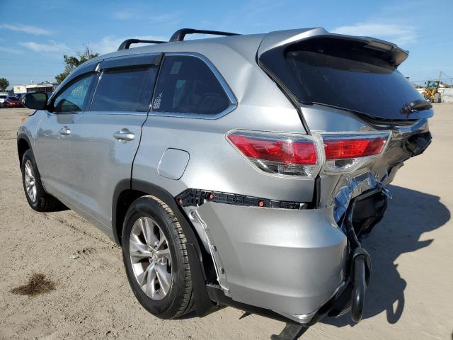 5TDBKRFH0ES009550 - 2014 TOYOTA HIGHLANDER LE GRAY photo 2