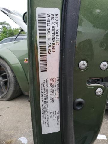 2C3CDZFJ0NH185468 - 2022 DODGE CHALLENGER R/T SCAT PACK GREEN photo 12