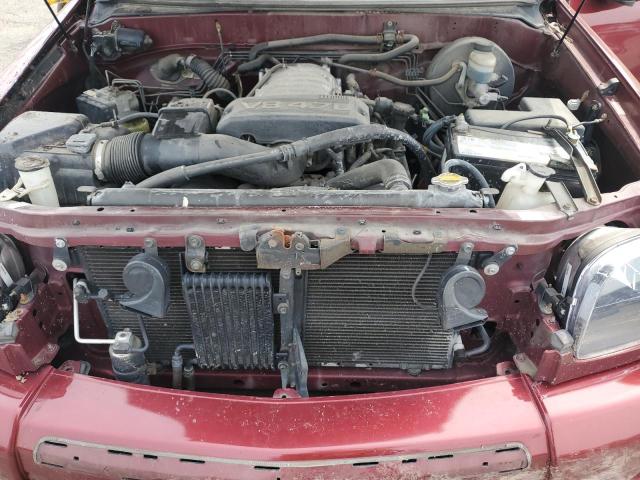5TBRT341X4S443402 - 2004 TOYOTA TUNDRA ACCESS CAB SR5 MAROON photo 11