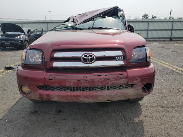 5TBRT341X4S443402 - 2004 TOYOTA TUNDRA ACCESS CAB SR5 MAROON photo 5