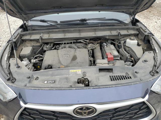 5TDHZRBH7MS557569 - 2021 TOYOTA HIGHLANDER XLE BLUE photo 12