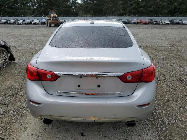 JN1BV7AP1EM680492 - 2014 INFINITI Q50 BASE SILVER photo 6