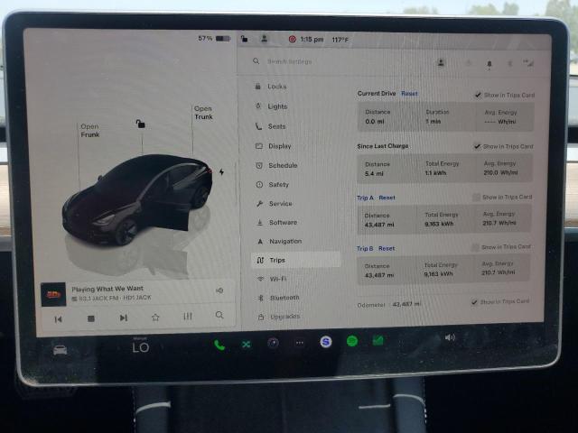 5YJ3E1EA4PF626703 - 2023 TESLA MODEL 3 Սև լուսանկար 9