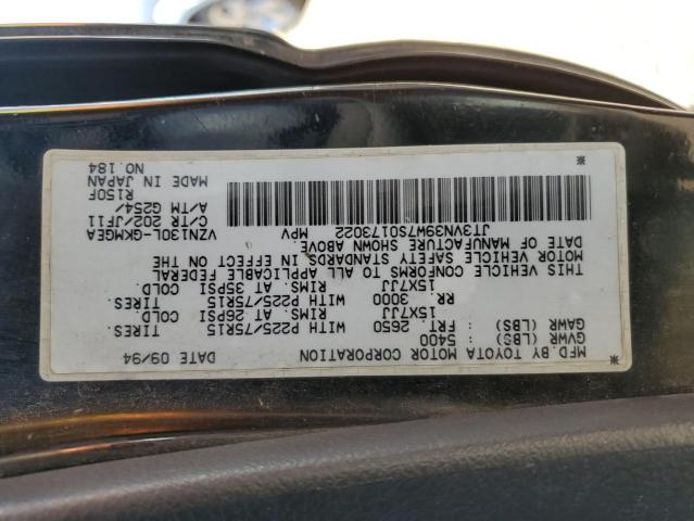 JT3VN39W7S0173022 - 1995 TOYOTA 4RUNNER VN39 SR5 黑色 照片 12