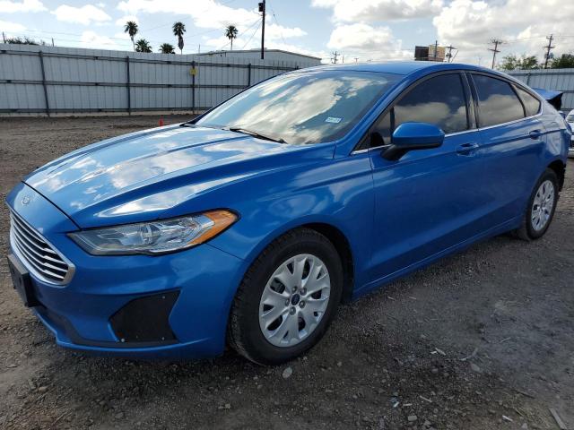 3FA6P0G70KR282903 - 2019 FORD FUSION S BLUE photo 1